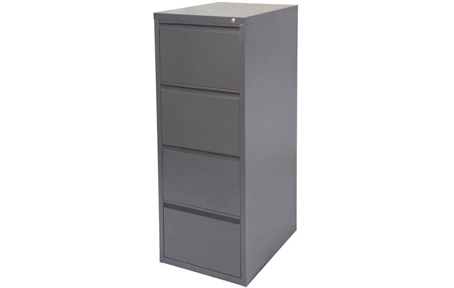 Go 4 Drawer Metal Filing Cabinet